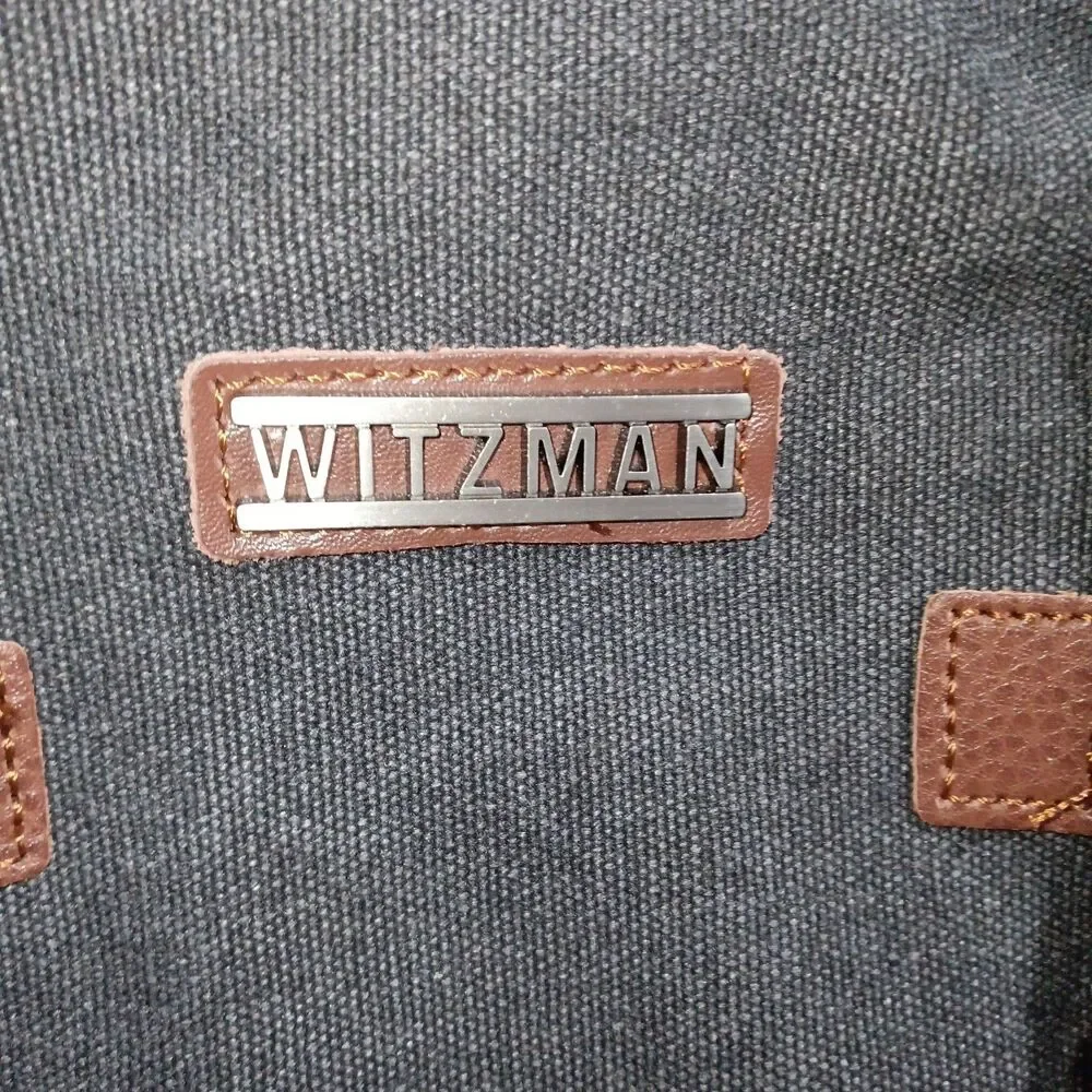 WITZMAN Canvas Travel Backpack for Men Large Laptop Upgraded/19 inch, Charcoal